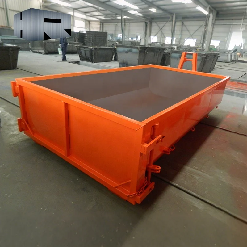 Customized 6CBM Roll-Off Dumpster Special Waste Recycling Container with Hook Lift Bin Brand New Condition