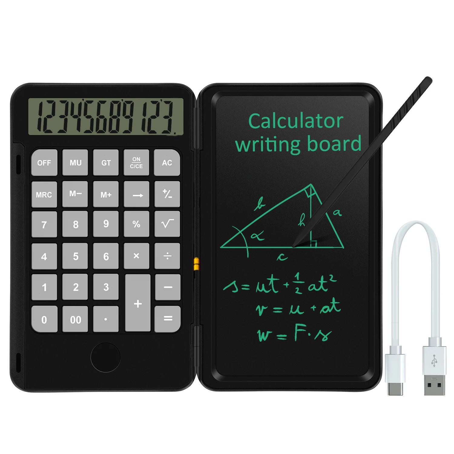 Nuovo si 12 Cifre Memo Pad Blocco note digitale Tavolo da disegno Tavoletta di scrittura elettronica Calcolatrice