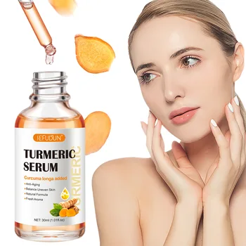 Wholesale 30ml Anti-Aging Turmeric Serum Moisturizing Brighten Organic Tumeric Face Serum