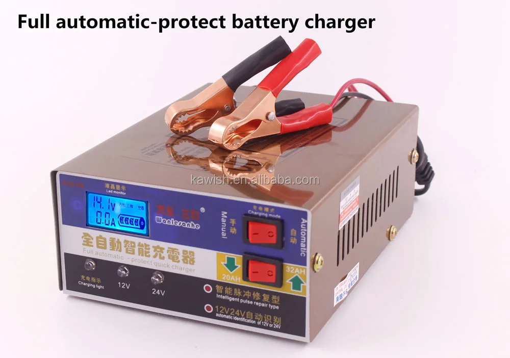110v Us-plug Full Automatic Electric Car Battery Charger 12v Intelligent  Led Display Auto Battery Charger Pulse Repair - Buy Car Battery Charger,Intelligent  Pulse Repair Type Battery Charger,Battery Charger Product on 