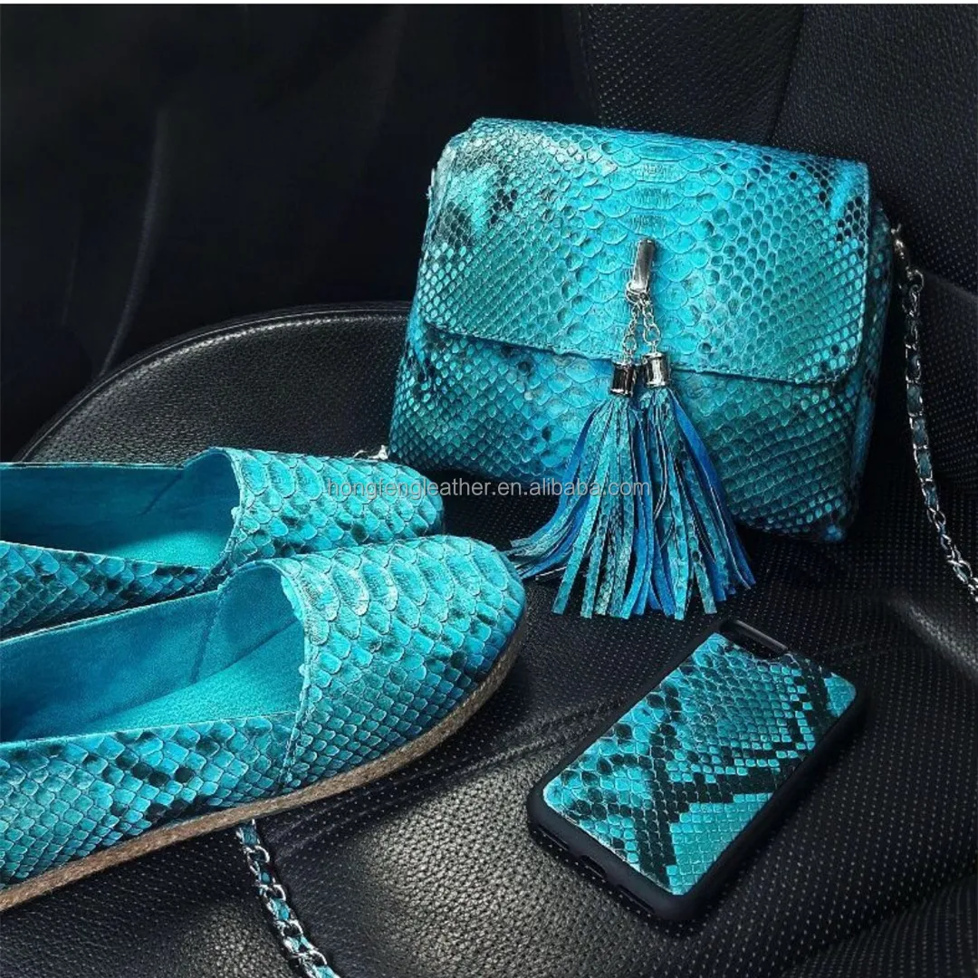 Famous brand luxury leather handbags for lady, python skin handbags for women