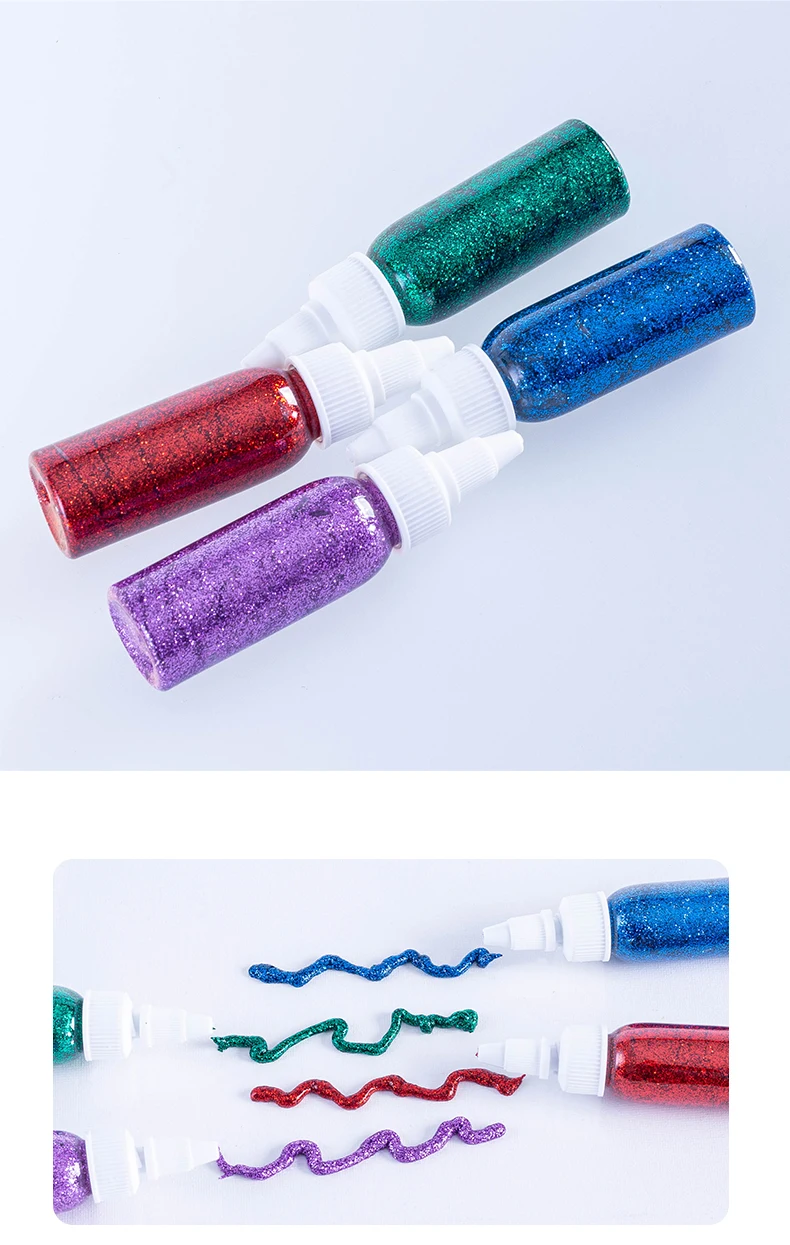 Aovia Assorted Colors Glue Stick Glitter Glue Nontoxic Safe For Kids