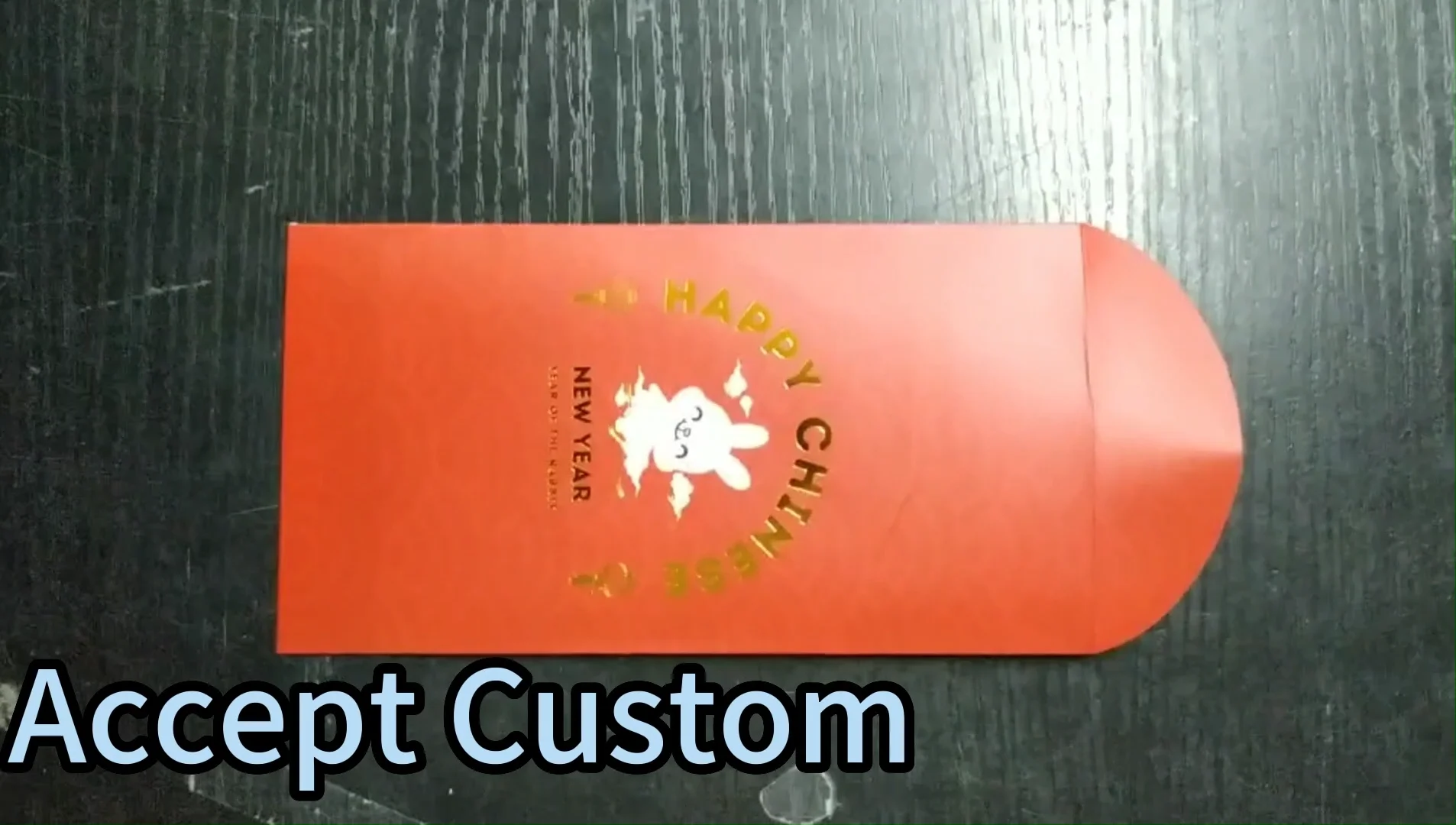 Custom Printing Luxury Red Packet Envelope Chinese New Year Red Pocket