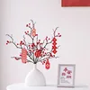 Wine bottle, vase, large holly, housewarming card