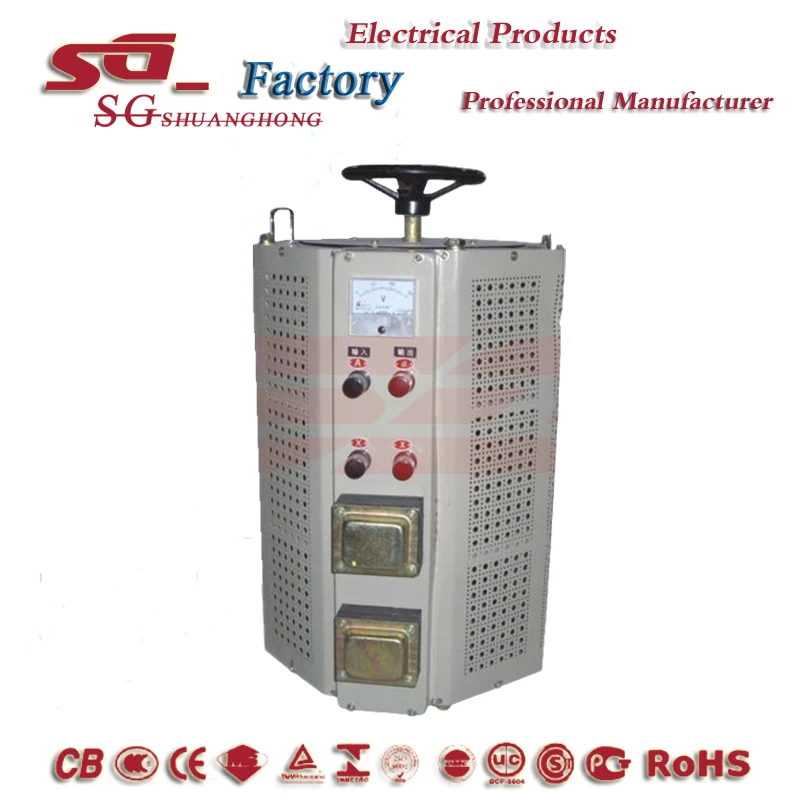 TDGC2 TSGC2 Variac Autotransformer Compensator Magnetic Saturation Voltage Regulator Motorized