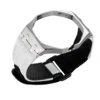 silver case+white band-3 O'clock