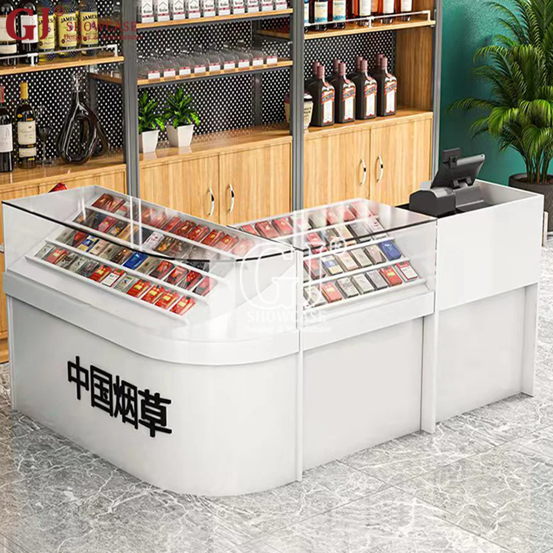 タバコタバコディスプレイ家具キャビネット、タバコ販売ラックスタンド