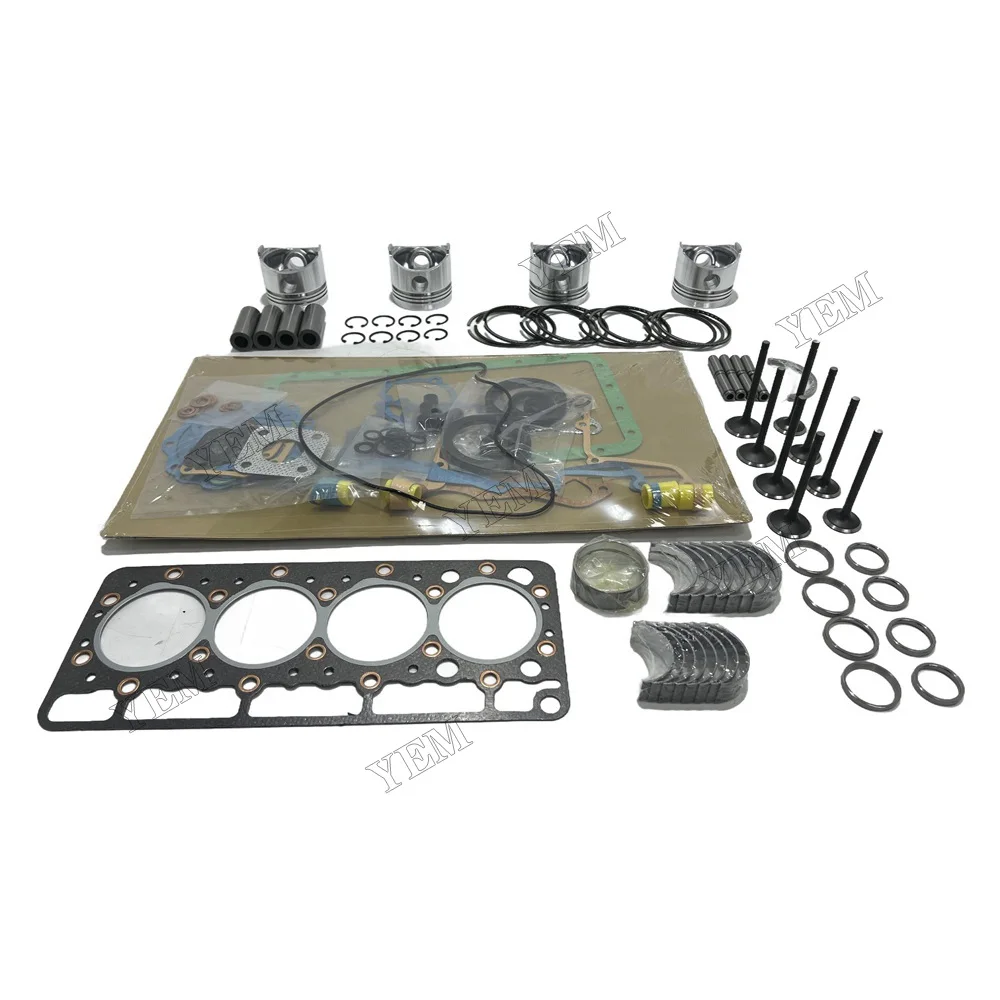 V1100 Engine Overhaul Rebuild Kit (No Cylinder Liner) for Kubota V1100 VH1100 Engine Piston Diameter 72mm