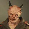 Maschera di demone bue-corna nere-maschera 4226 cm