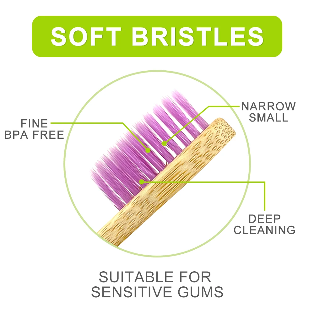 Customized logo CE Certificate Soft Wool Reusable Biodegradable Hotel Bamboo Toothbrush with Packaging
