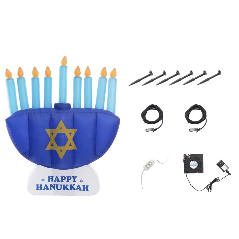 Nicro Chanukah Waterproof Led Light Garden Lawn Outdoor Road Giant
