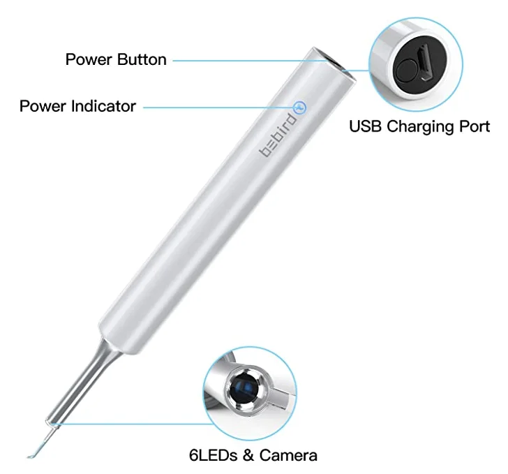 Вместо ушной отмычки деревянный для выбора WIFI беспроводной умный визуальный чистящий стержень с отоскопом ушей эндоскопическая