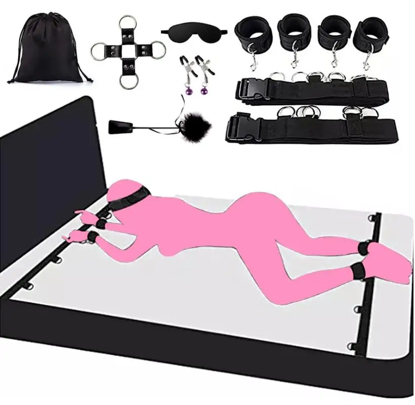 Bed Bondage Restraints Kit - Enhance Sex Games & Fetishes Bed Bondage Restraints Kit - Enhance Sex Games & Fetishes