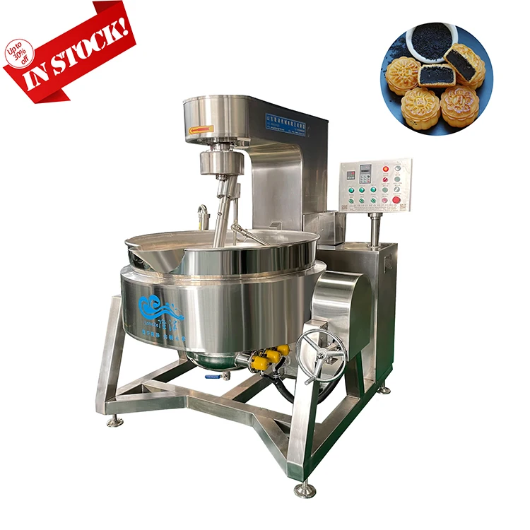High Capacity Industrial Steam Heating Cooking Kettle Mixer Commercial Nougat Candy Cooking Mixer Machine for Sale