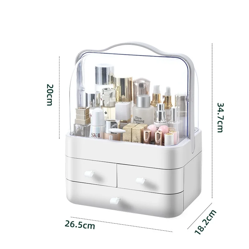 Plastics Storage Cabinet Drawers Multifunctional Makeup Desktop Plastic Cosmetic Acrylic Organizer Box