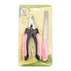 Coupe-ongles noir et rose avec lime