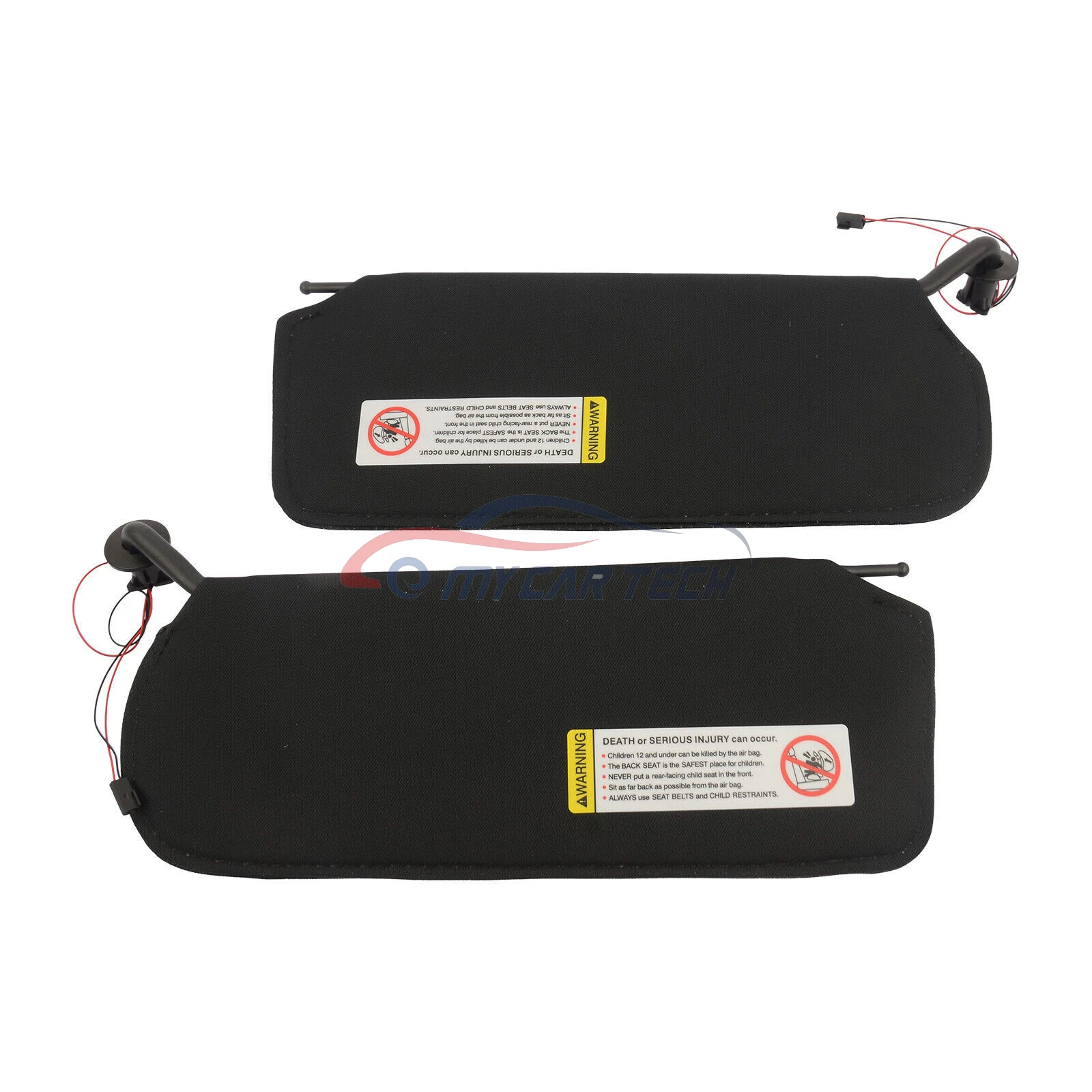 Sun Visors W/ Mirrors & Led Lights 10442033 10442034 For Chevrolet