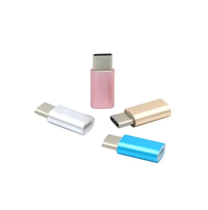 Оптовая продажа с фабрики Halee переходник из алюминиевого сплава портом Type-C «папа» на Micro USB