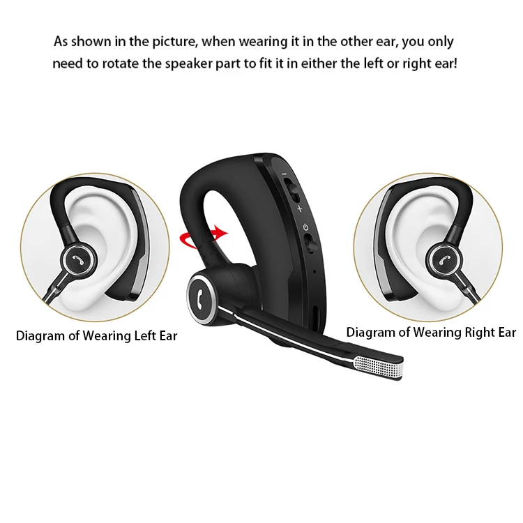 Manufacturer Wireless PTT Talking Intercom Headphone Bluetooth Walkie Talkie Headset for Two Way Radios Baofeng Walkie Talkies