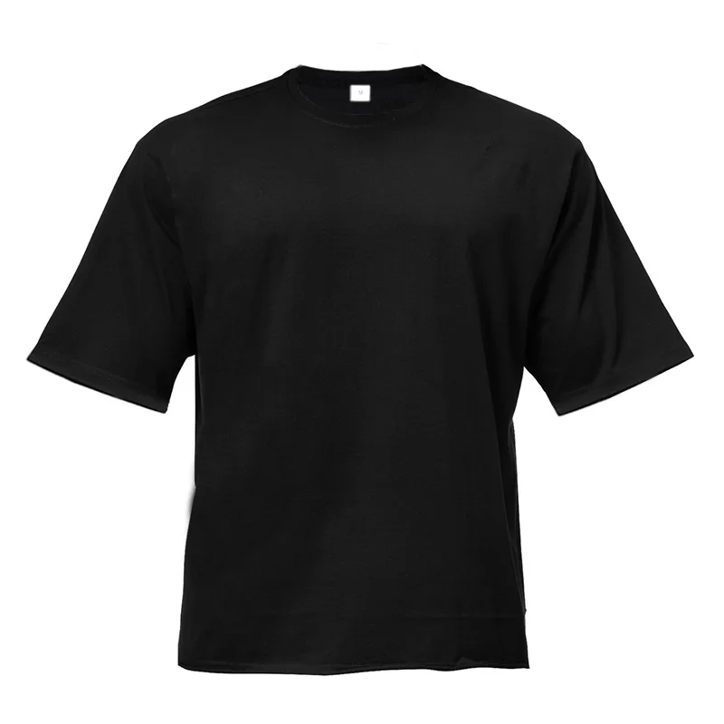 Breathable Everyday Wear Oversized Streetwear Short O-Neck Branded Tshirt For Men