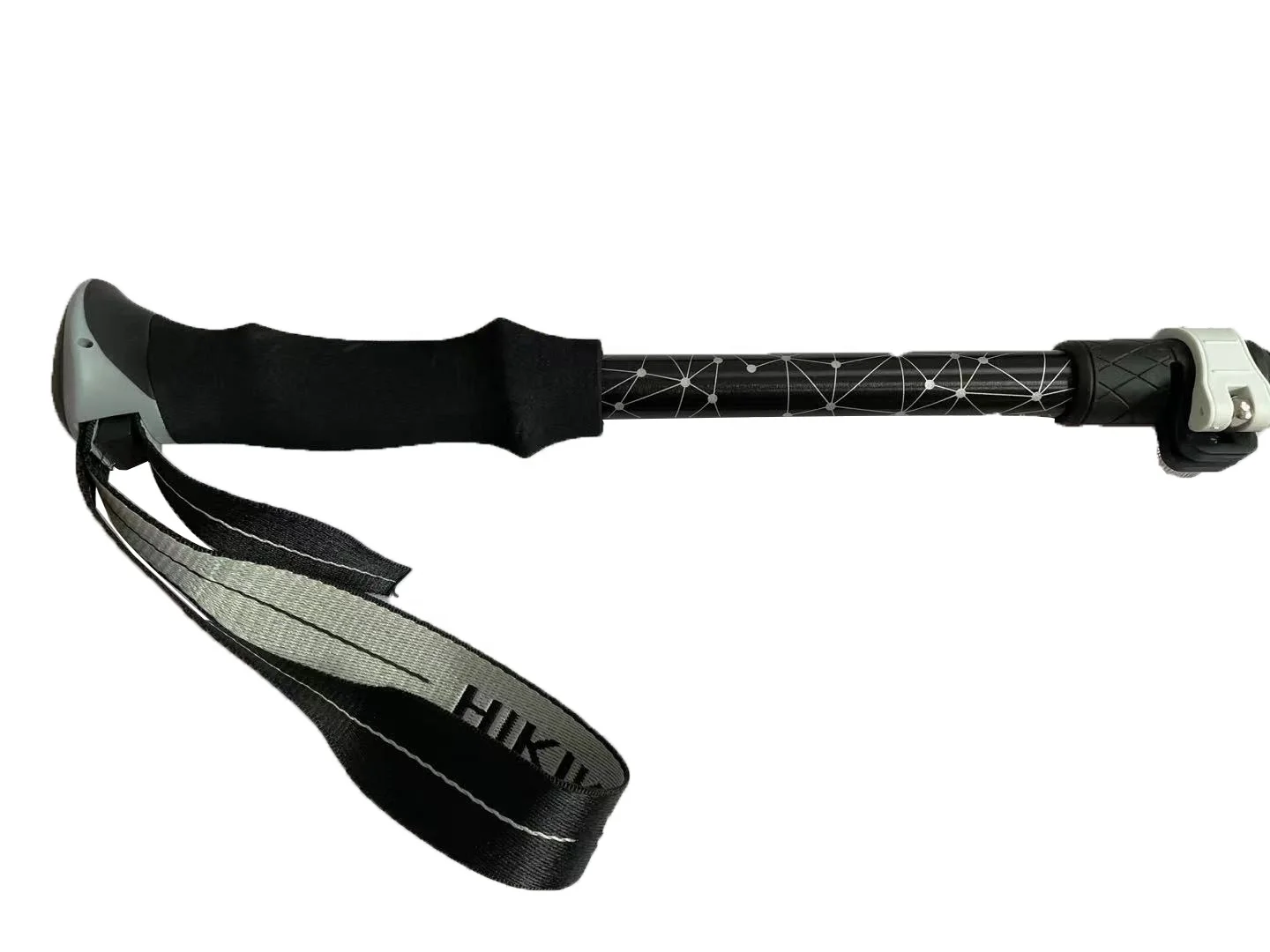 Ultra-light (3K) Aluminum Telescopic Nordic Walking Hiking Pole With Extended EVA Handle_voghion.com