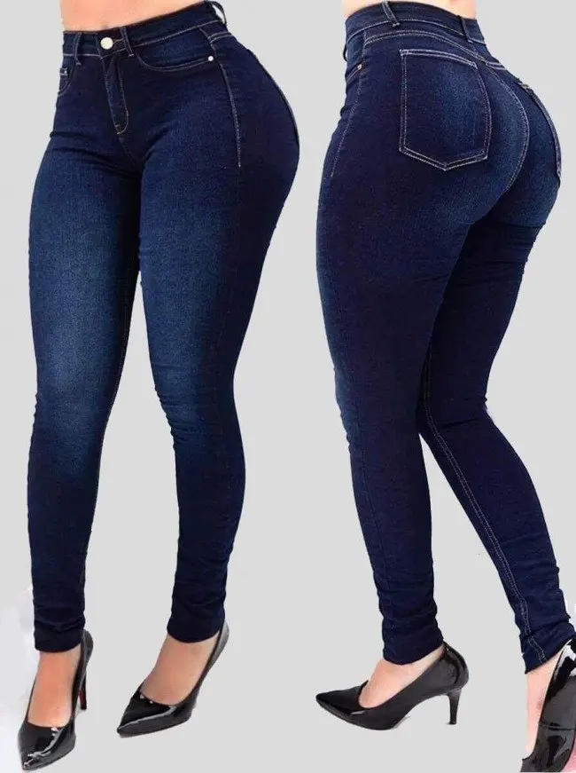 Large Hole Denim Cotton Ladies Jeans