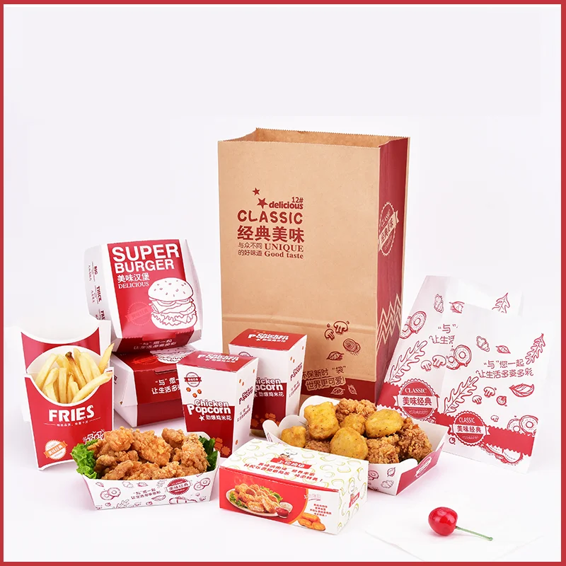 Fried Chicken Box Kfc Custom Packaging French Fried Chicken Box Fried Chicken Packaging Box Wholesale