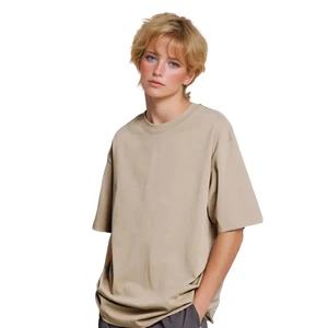 Unisex Summer Fashion Solid Round Neck Cotton Casual Short Sleeve T-Shirt Top