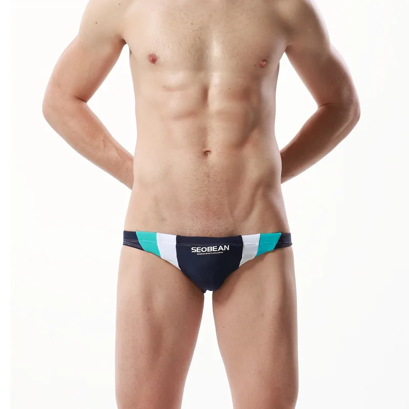 Men Swimsuits low waist short shorts beach pants summer men's bathing suits Men swim trunks surf short printed994_voghion.com