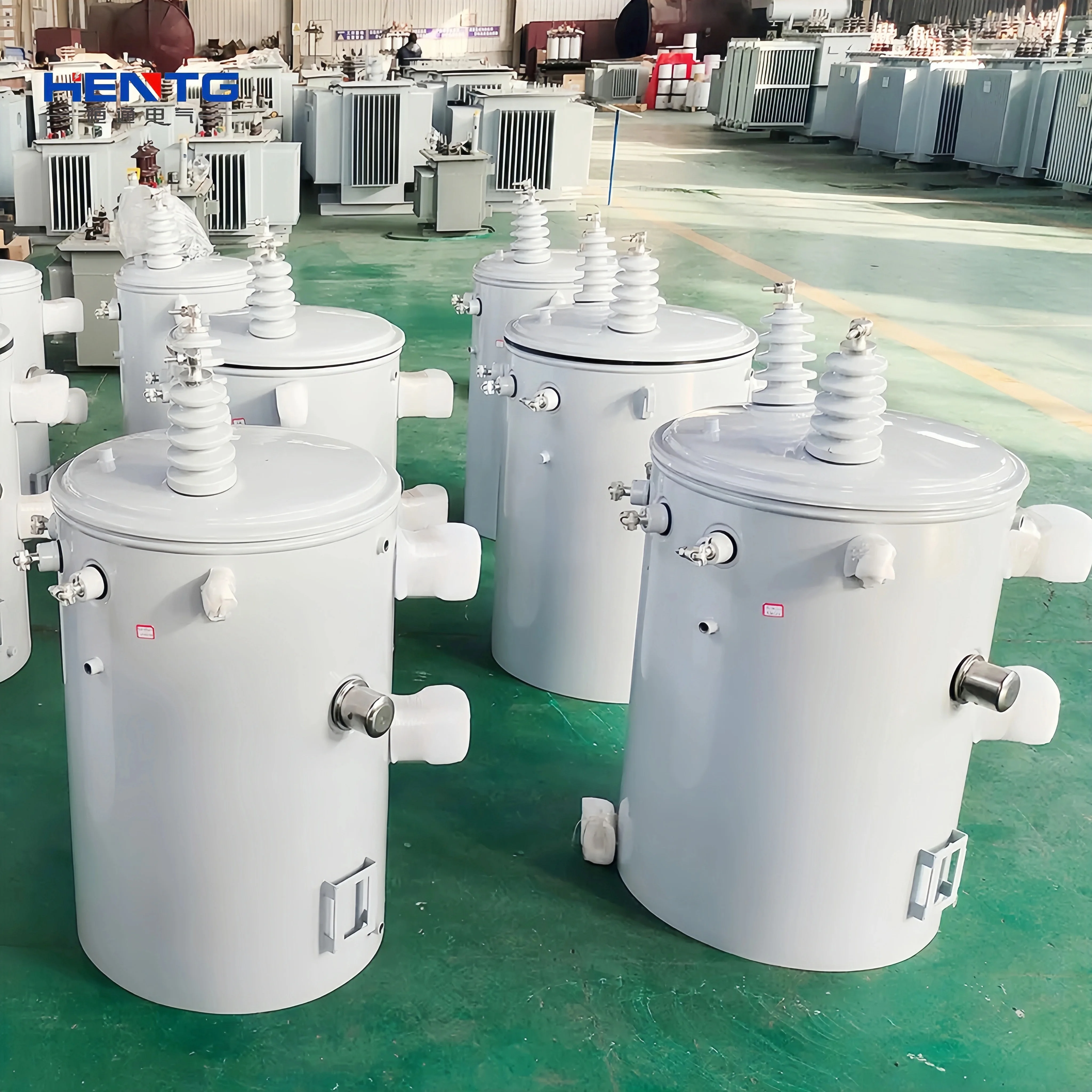 100 Kva Pole Mounted Distribution Transformer 1/2 High-Voltage Bushing with 380V 24V 36V Output VOLTages