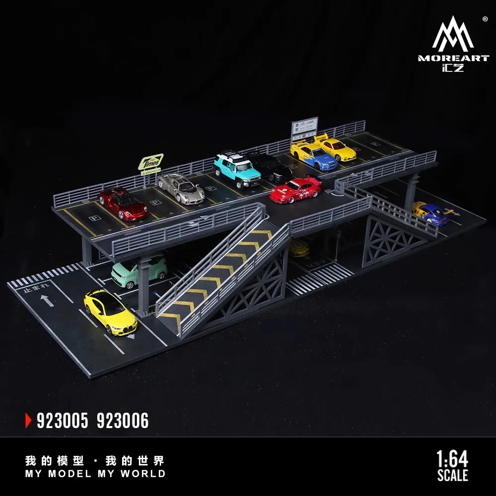 MOREART 1:64 Garage Kit Figure - Acrylic Steel Frame Structure