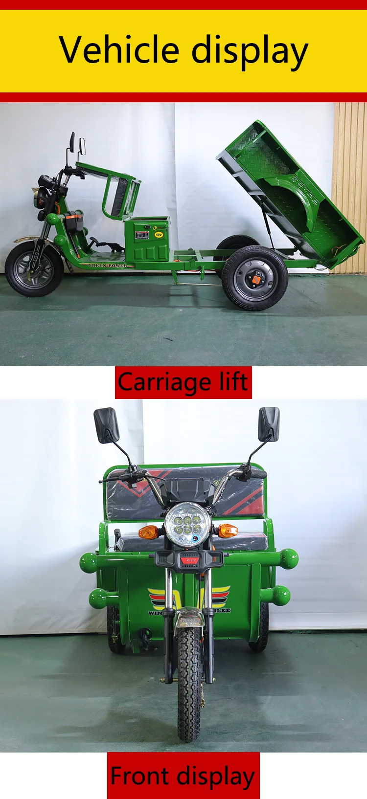 Electric Cargo Tricycle 3000w Electric Tricycles 3 Wheel Electric Cargo ...