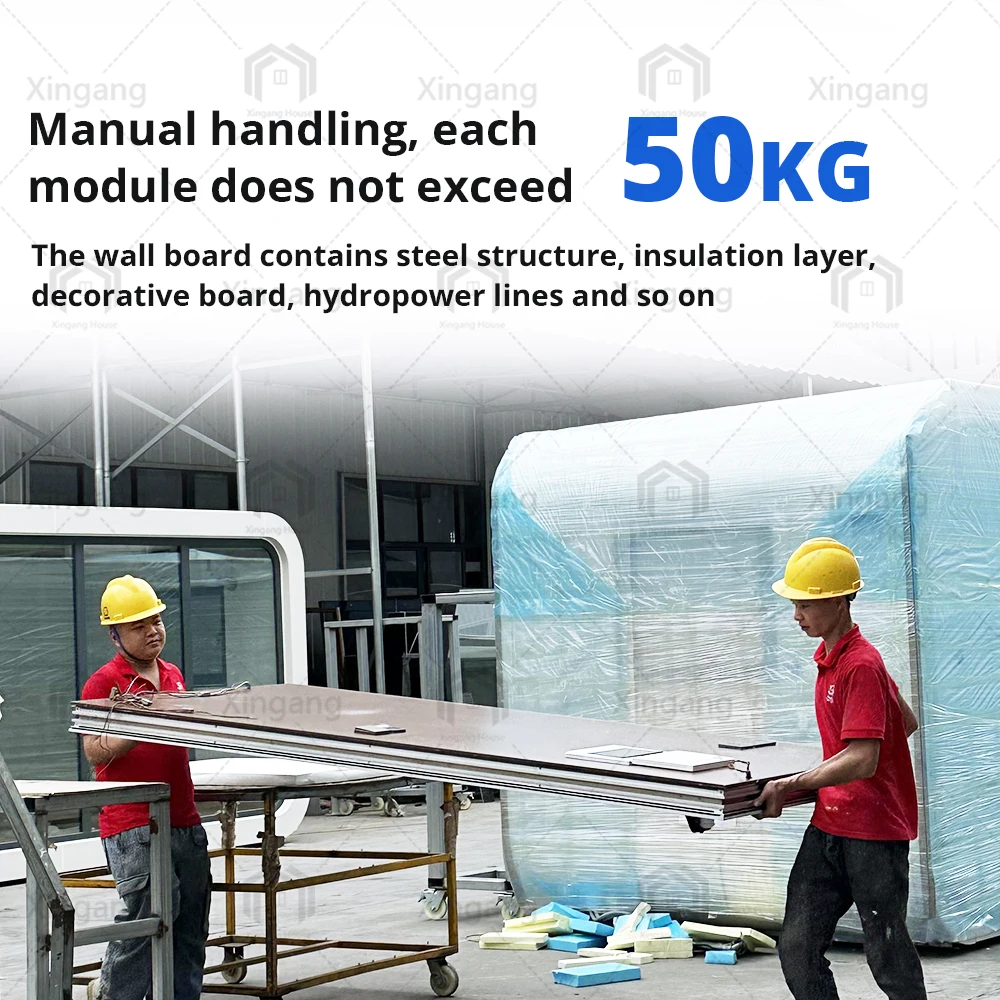 High Quality Modern Design Modular Prefabricated Houses  Tiny House Steel and Sandwich Panel Materials Circular Hotel Villas