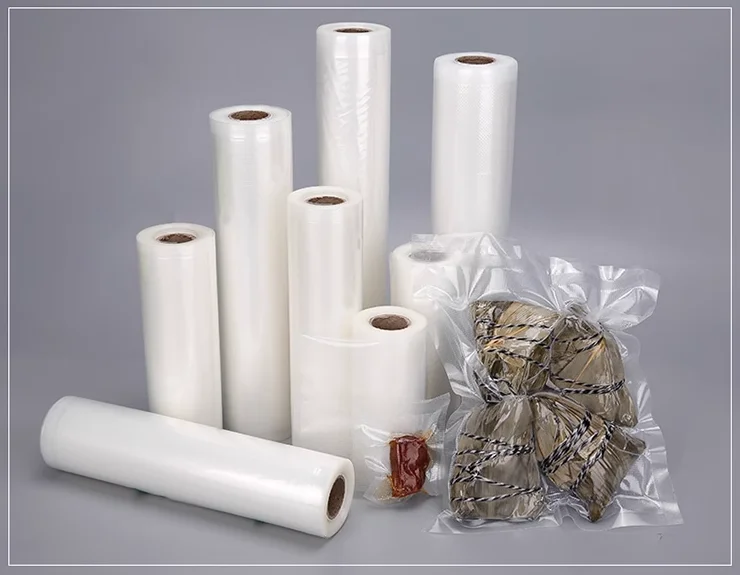 Reticulated Vacuum Food Packaging Roll Bag Household Vacuum Compression Plastic Bag Ass Hide Glue Cake Fresh-keeping Bag