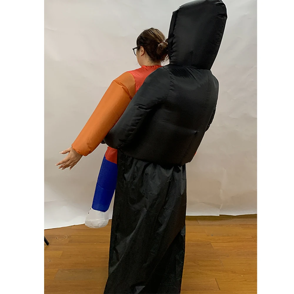 Inflatable Alien Costume for Adults Abducted by Aliens Halloween Party Suit for Costuming
