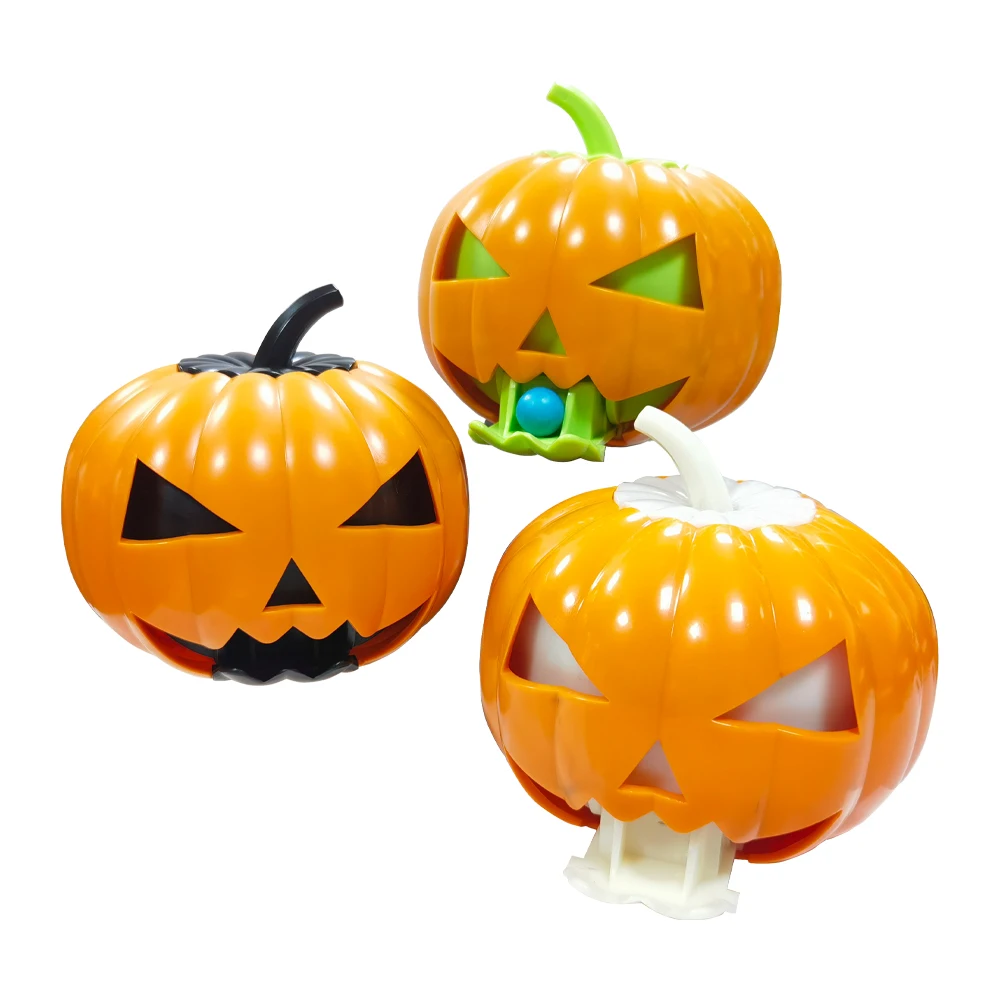 Pumpkin Party Decorations Gift Box Chewing Gum Jelly Bean Gummy Candy Dispenser for Halloween Festivals Jar Holder Storage