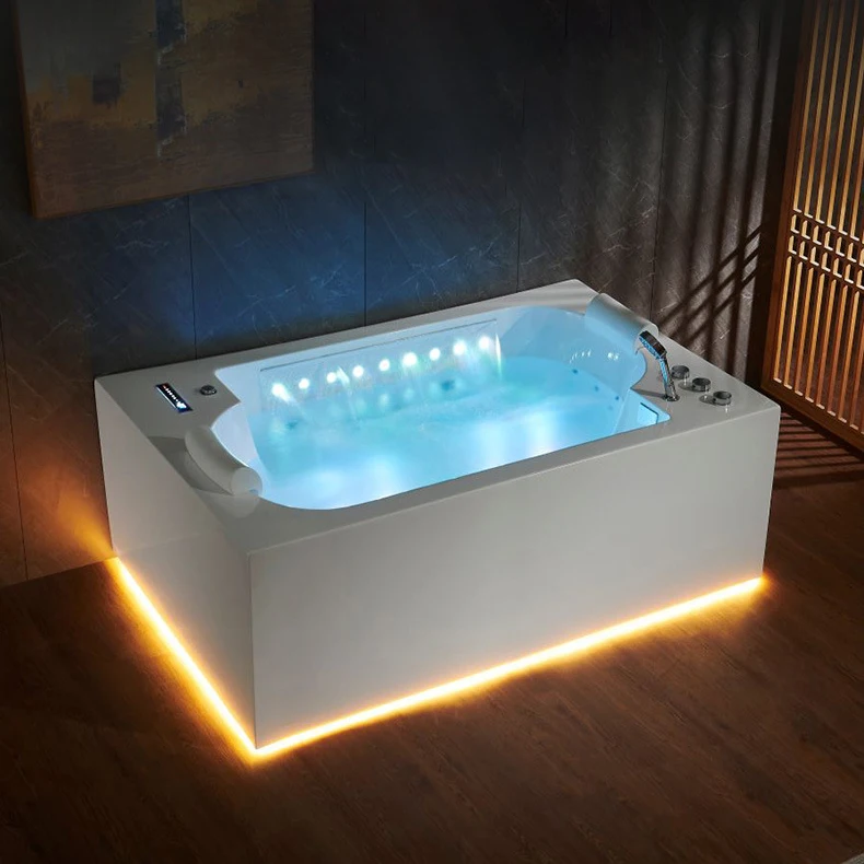 2 person freestanding bathtub luxury corner hot tub multi functional
