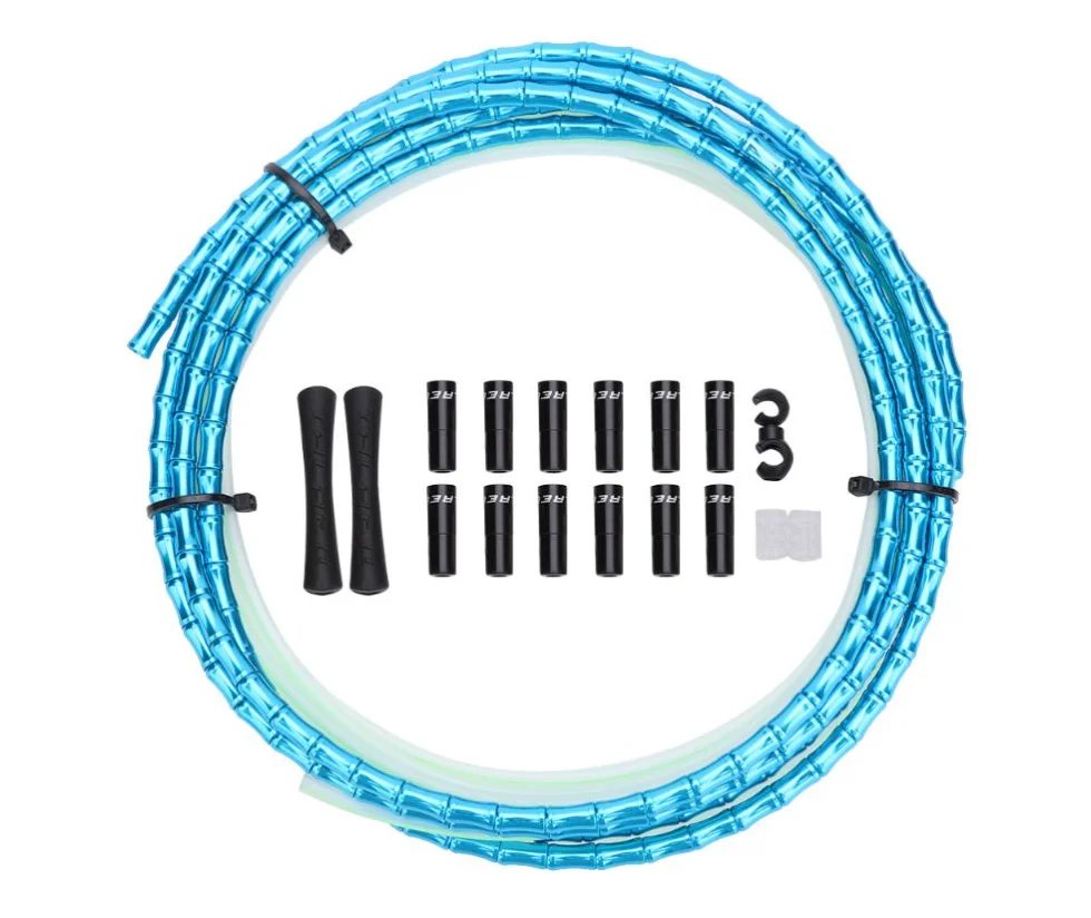 Bicycle Cables Housing Aluminum Alloy Slub Tube Mountain Road Bike Variable  Speed Brake Oil Injection Fishbone Wire Tube