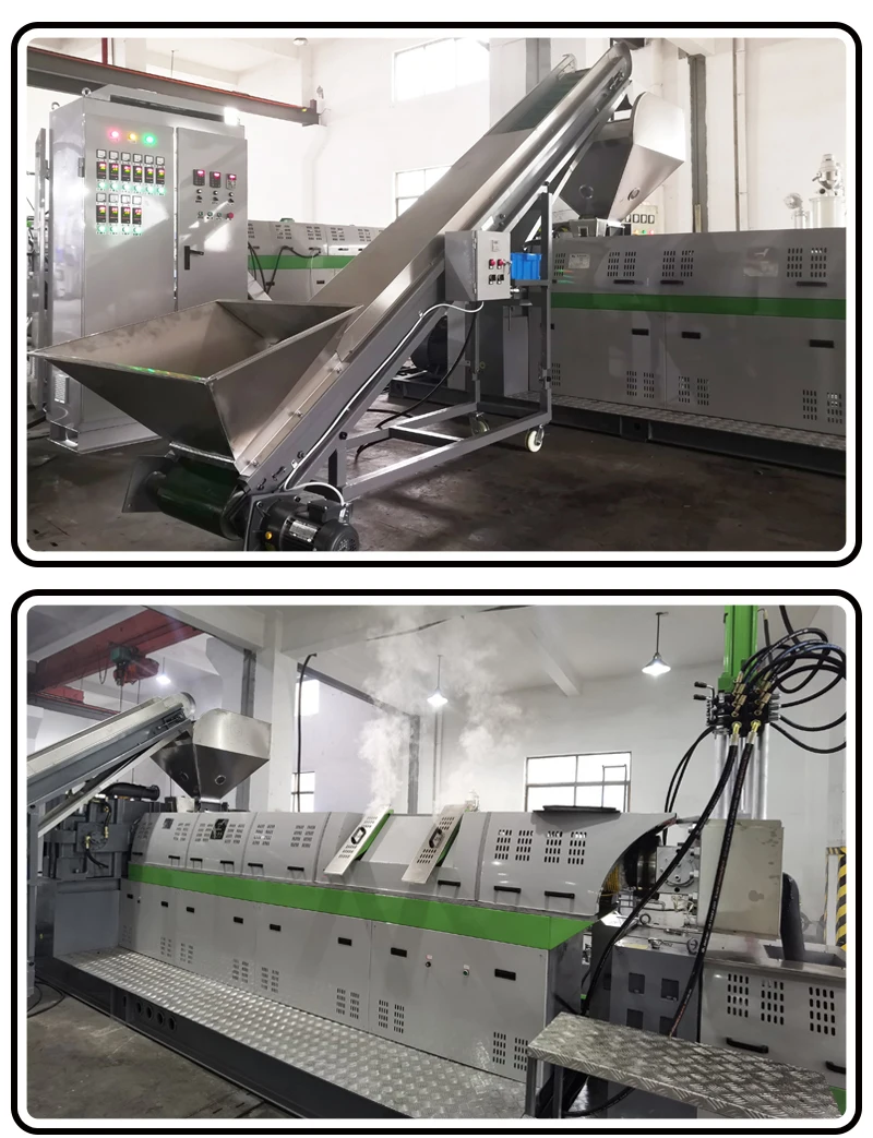 PE PP PS ABS PC High Capacity Plastic Recycling Machine pellet Plastic granulator price wast plastic machine pelletizing machine