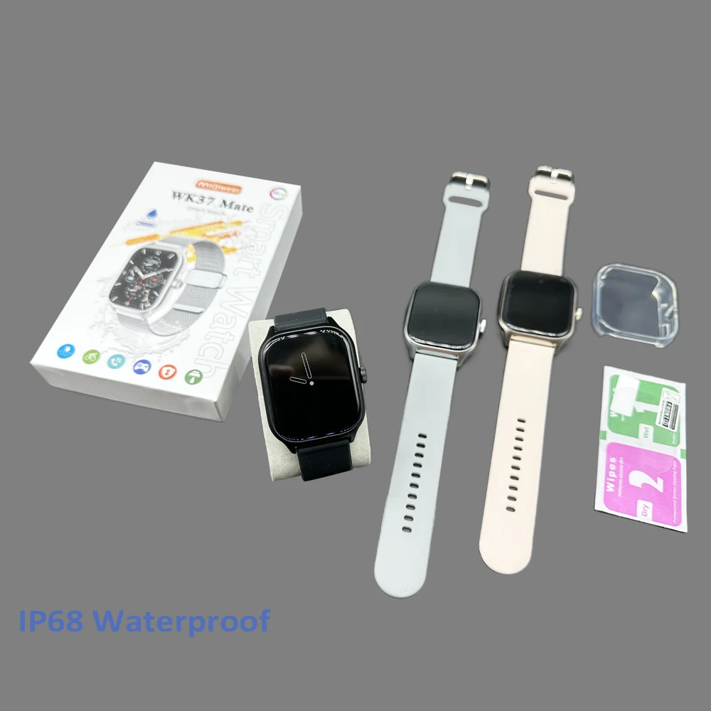 WK37 Mate IP68 Waterproof Smartwatch Fitness Tracker Heart Rate