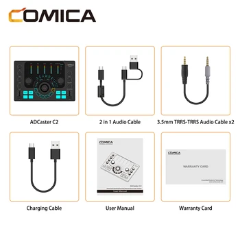 COMICA ADCaster C2 Audio Mixer Podcast Studio Professional product image