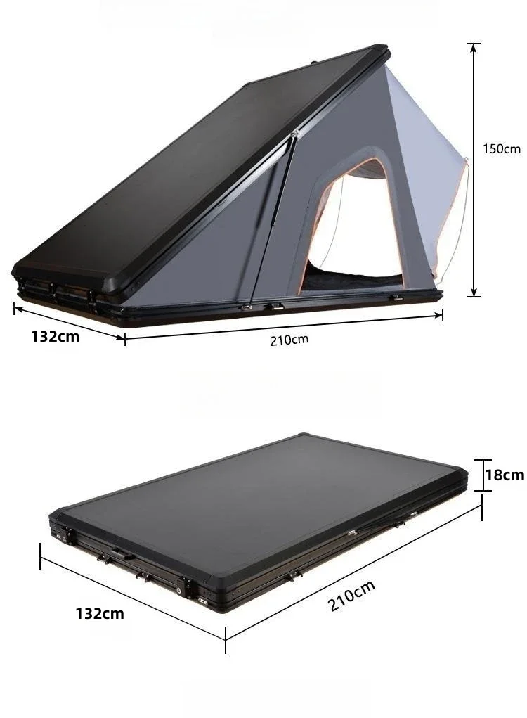 4x4 Aluminium Triangle Suv Roof Top Tent Hard Shell Tent For Camping ...