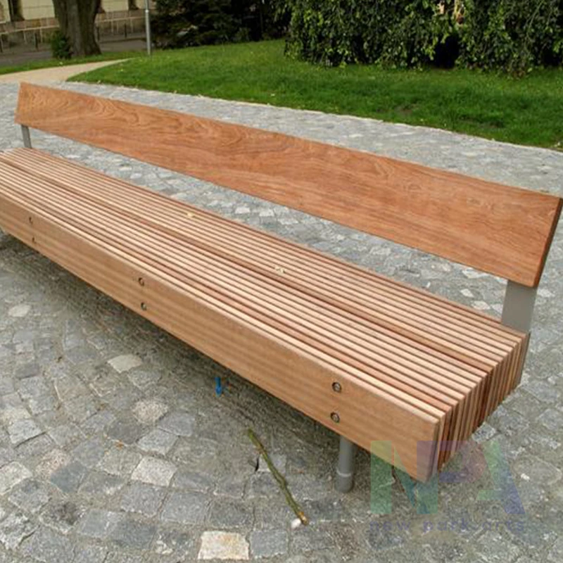 Vincentaa Modern Urban Furniture Custom Wooden  Bench Seat Outdoor Patio Bench