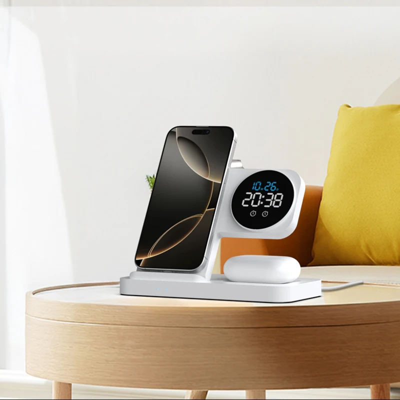 Built-in LED Digital Clock and Alarm Functions