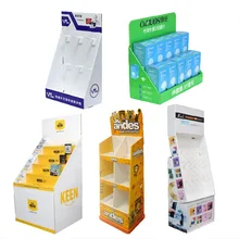 Customized All Kinds of Cardboard  Paper display Stand Desktop Floor Standing display rack beverage display stand