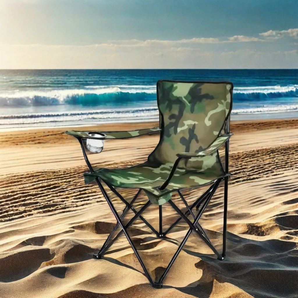 Wholesale Outdoor Portable Lightweight Foldable Field Folding Picnic Fishing Chair metal Folding Beach Camping Chair