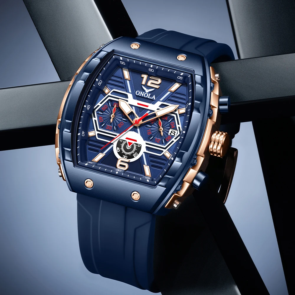 ONOLA 6852 Men's Custom Quartz Chronograph Watch - Waterproof