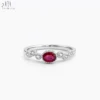 18K Solid White Gold