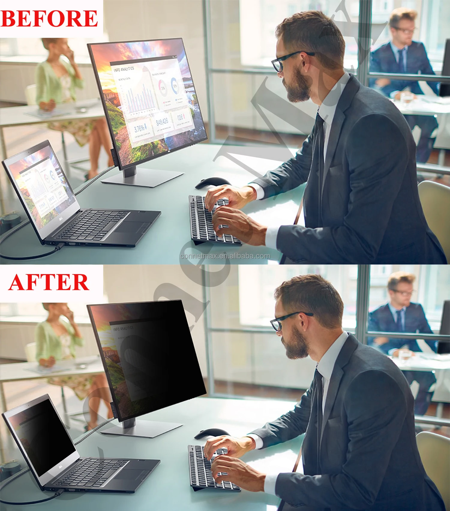 27 Inch Anti-glare Komputer Filter 