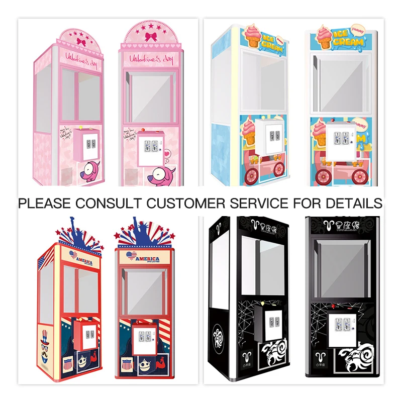 Popular Indoor Entertainment Toys Panda Claw Doll Machine Coin Toss Operation Game Machine Mini Claw/claw Machine
